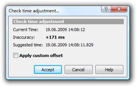Adjust results of synchronization. Click to enlarge...