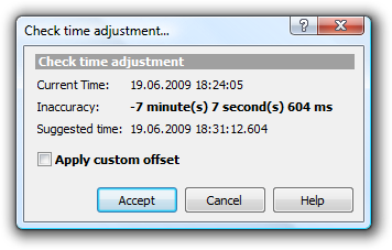 Adjust synchronization results.